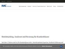 Tablet Screenshot of imc-clinicon.de